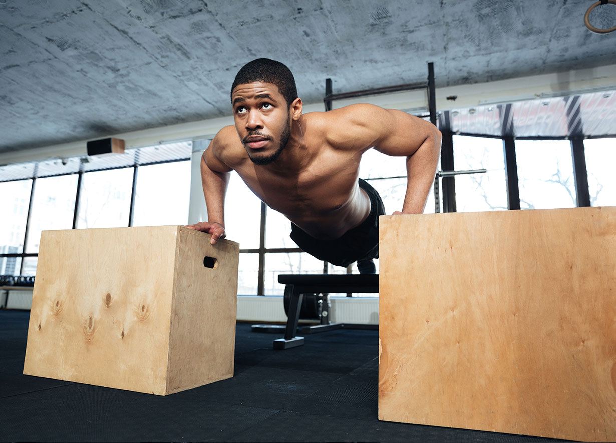 Box jumps on functional turf
